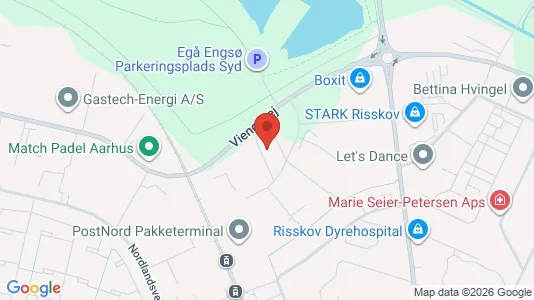 Lagerlokaler til leje i Risskov - kort over placeringen