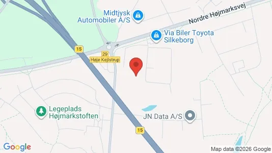 Lagerlokaler til salg i Silkeborg - kort over placeringen