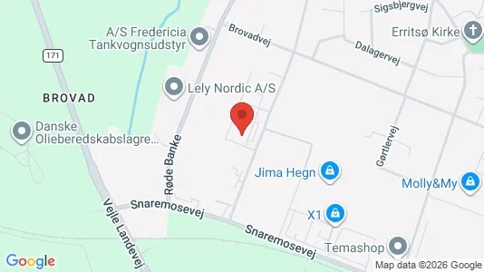 Kontorlokaler til leje i Fredericia - Foto fra Google Street View