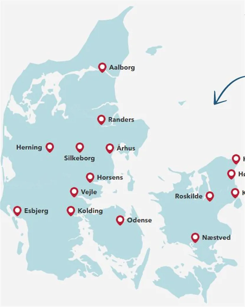 I disse kommuner vil de danske virksomheder bo!
