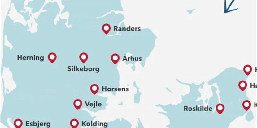 I disse kommuner vil de danske virksomheder bo!