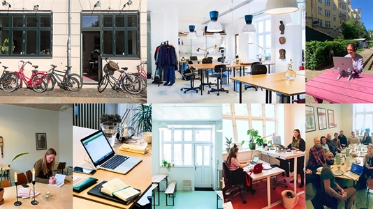 10 - 120 m2 kontorfællesskab i Nørrebro til leje